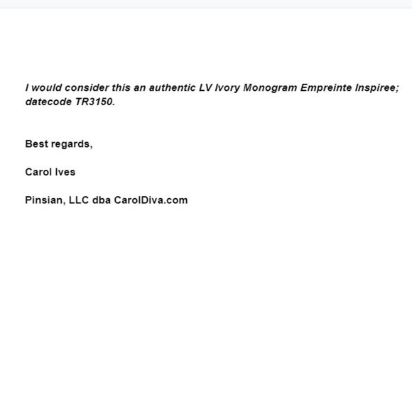 authentic LOUIS VUITTON White Monogram Empreinte Leather Inspiree Bag - Picture 15 of 15